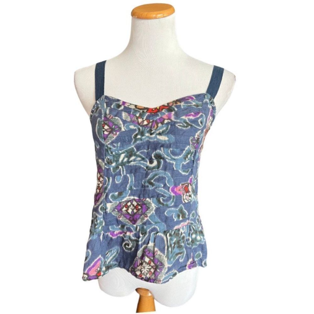 Womens American Eagle Floral Sleeveless Tank Top - Sz S